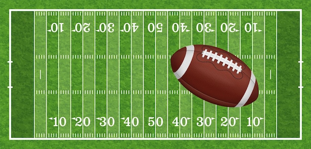 Vector Amerikaanse voetbalveld