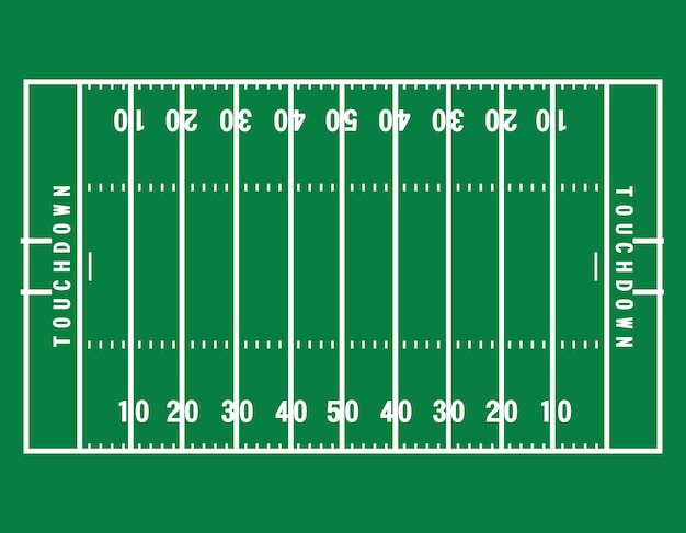 Vector Amerikaanse voetbalveld