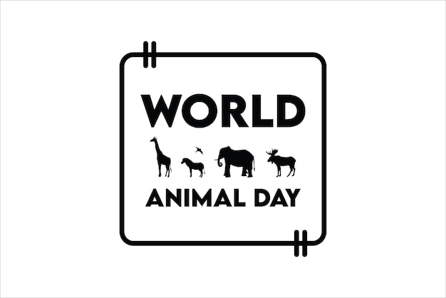 Vector vector animal day logo 26