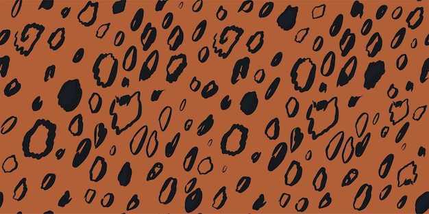 Векторный животный принт Бесшовный рисунок леопарда для ткани и текстильной упаковки