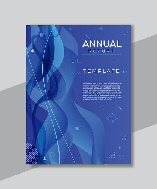 Vector annual report abstract colorful geometric circle design