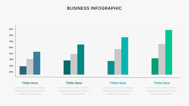 Vector vector annual report infographics design template