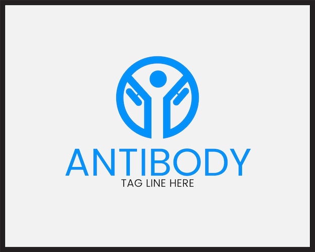 Vector Antibody logo design template