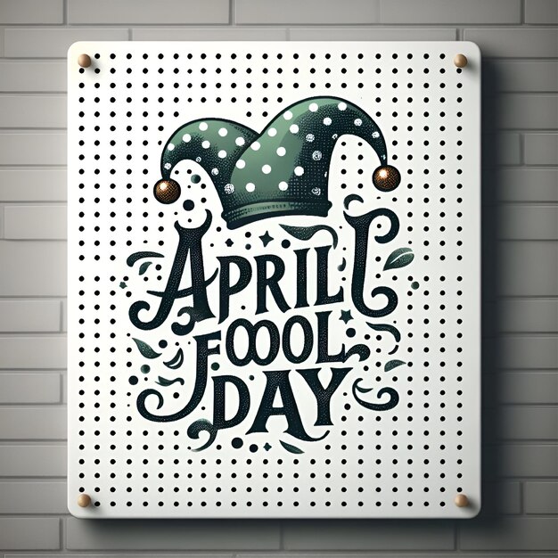 Vector vector april fool day funny face logo