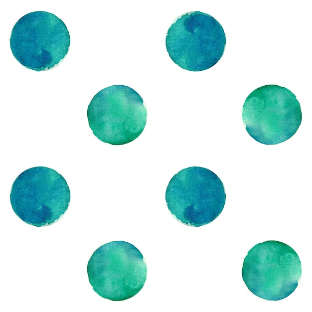 Vector aquarel ronde patroon Aquarel polka doodle
