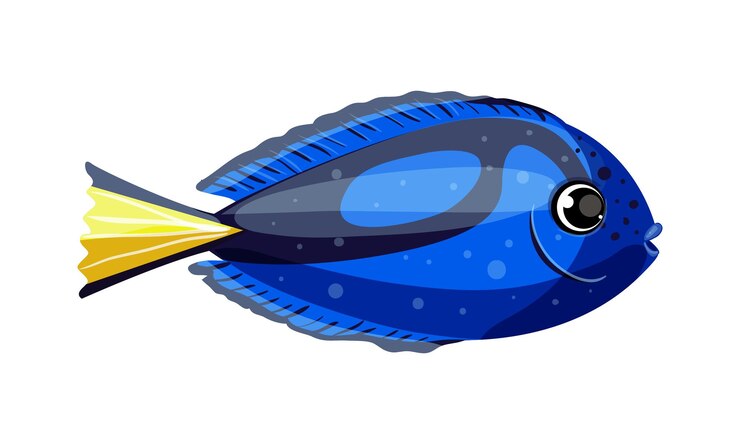 Vector 터 아쿠아리움 물고기: 물 에 서 있는 다이빙 물고기,  바탕에 고립된 물고기