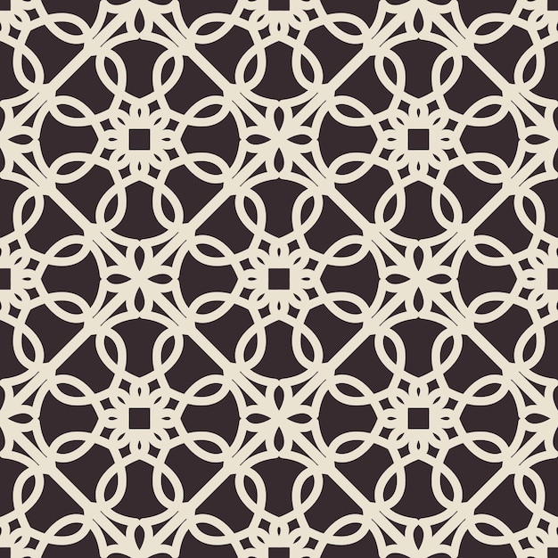 ベクトル アラビア語の幾何学的なシームレス パターン
