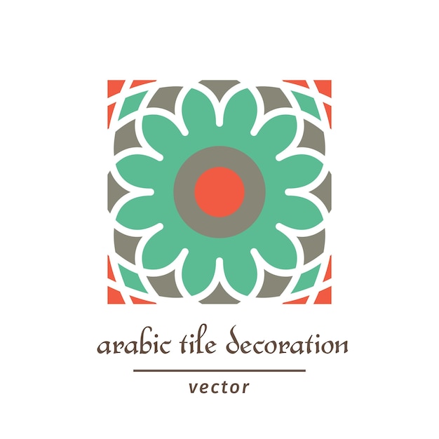 Vector Arabisch geometrisch patroonstaal