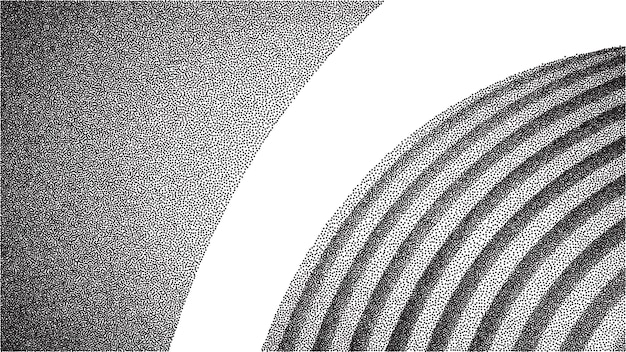 Architettura vettoriale dotwork gradiente di sfondo abstract rumore stipple pattern 3d illustrazione vettoriale eps 10