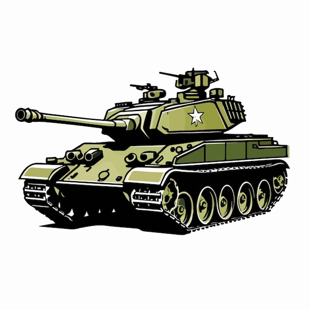 Vector of an army tank