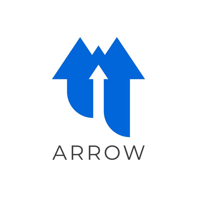 vector arrow logo design template