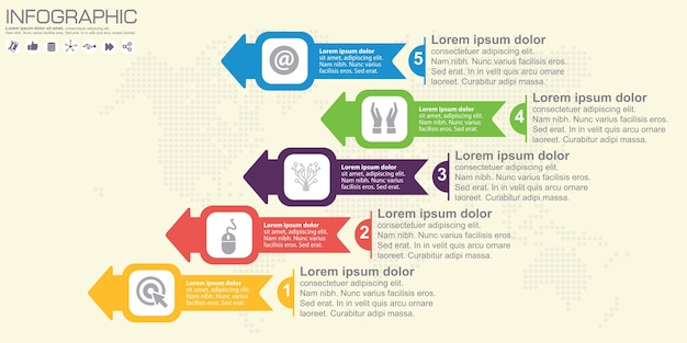 벡터 화살표 infographic