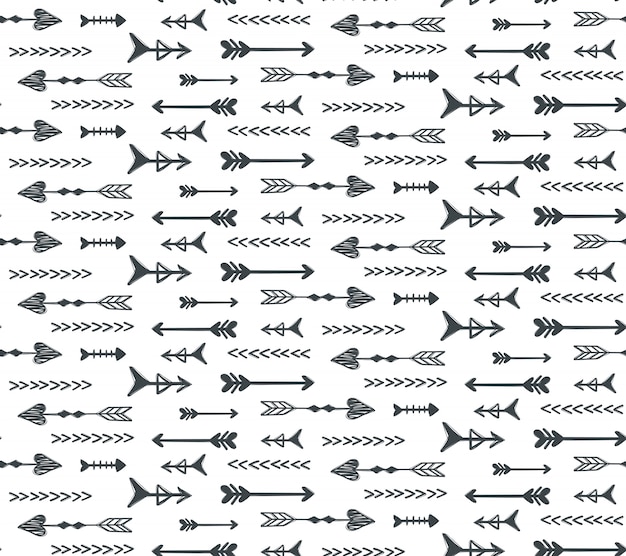 Vector arrows seamless pattern.