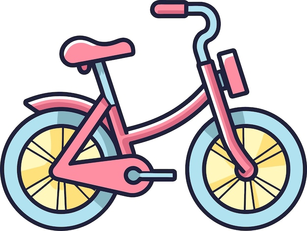 Vector art of bike share program vectorized bike tour guide