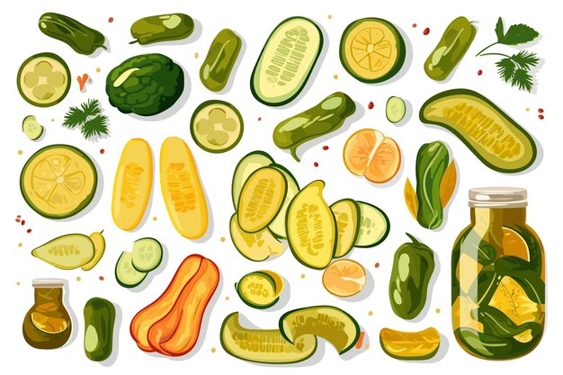 Vector vector art doodles fruits vegetables organic green food drinks fruit organic apple product healthy