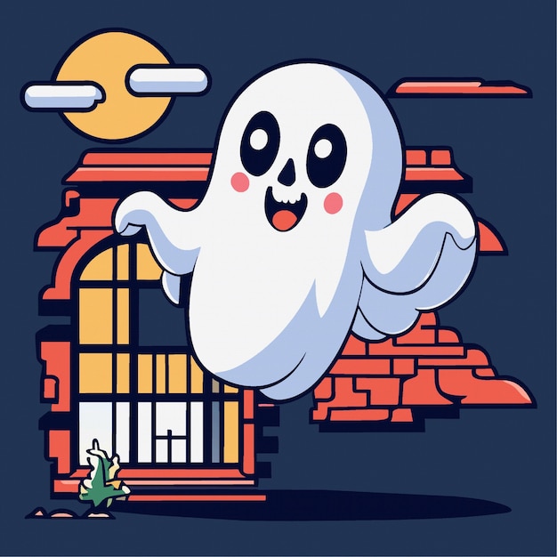 Vector vector art a ghost