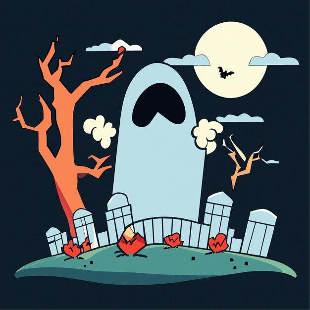 Vector art a ghost