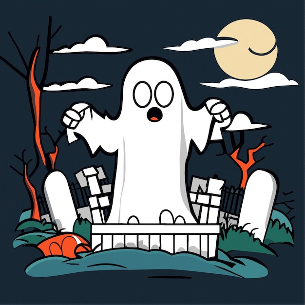 Vector vector art a ghost