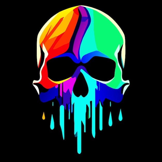 Vector vector art revolution crafting with skull graphics