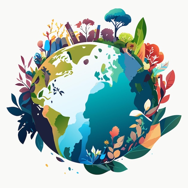 Vector art for sustainable living