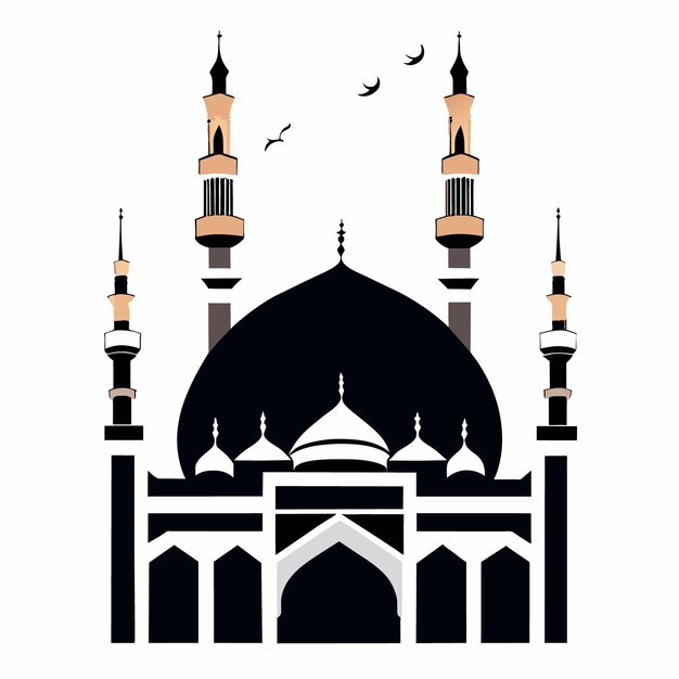 Vector Artwork Mosque Symbol Illustration