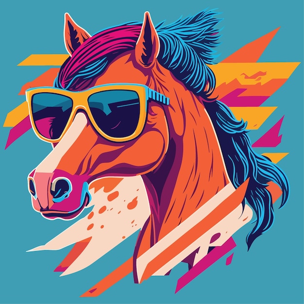 Vector artwork pony graphic design