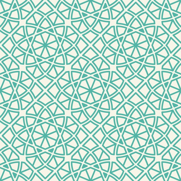 Vector asian linear geometric seamless pattern