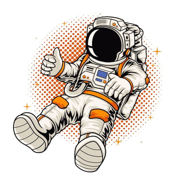 Vector astronaut illustration