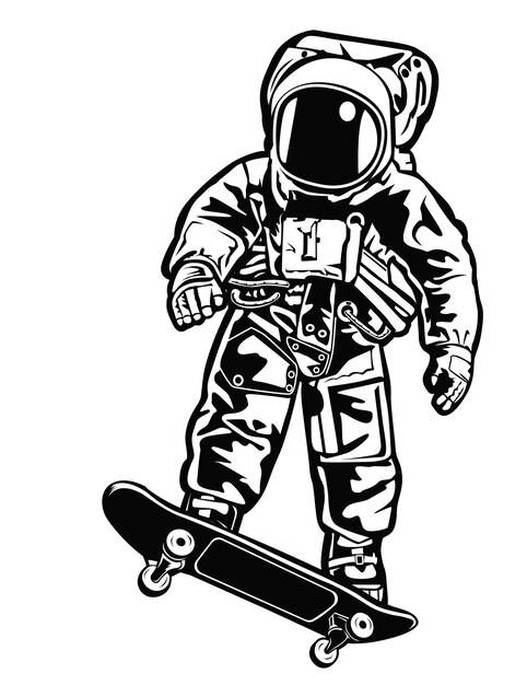 Vector astronaut illustration