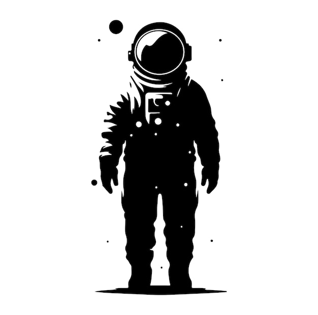 Vector vector astronaut silhouette