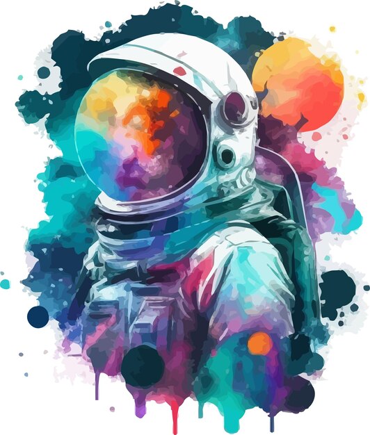 vector astronaut for t shirt design