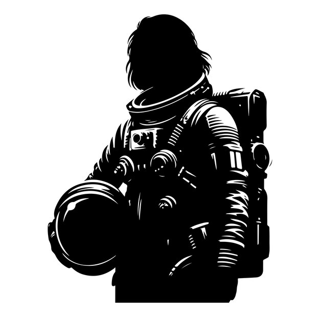 Vector vector astronut vector silhouette