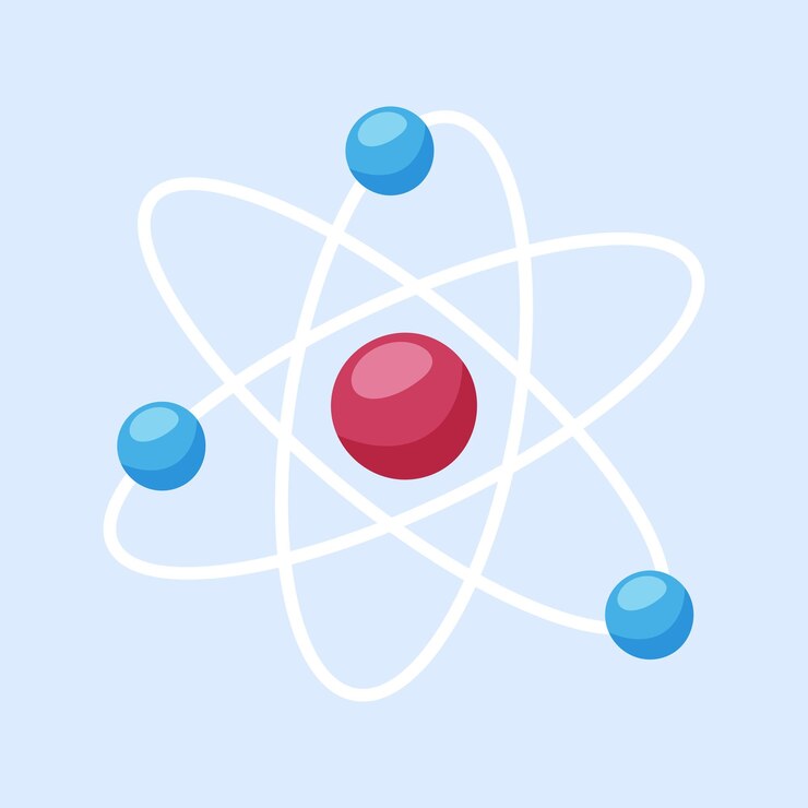 Vector  ⁇ 터 원자 모델 아이콘 물리학 기호 과학 기호