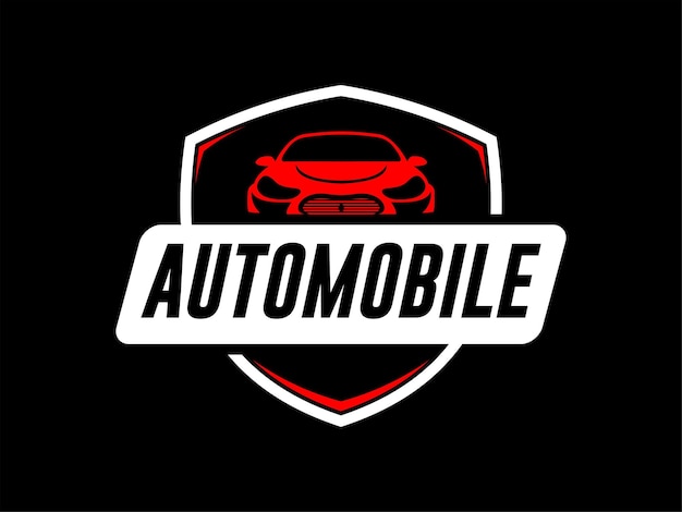 Vector Automobile Service Vehicle Modern Minimalist Emblem