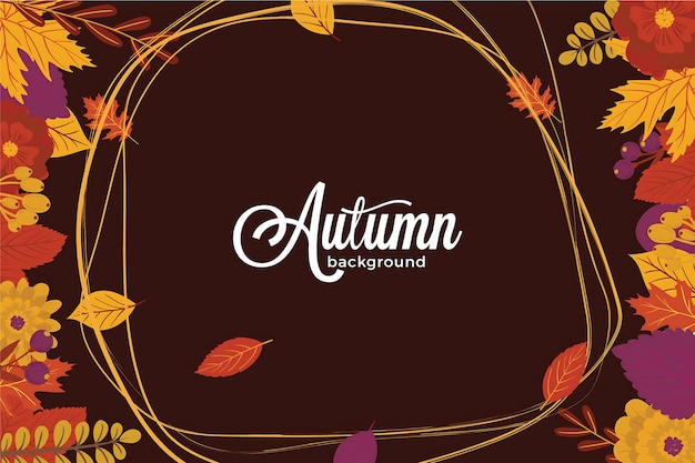 Vector Autumn achtergrond Vector Autumen achtergrond ontwerp Vektor Autumn