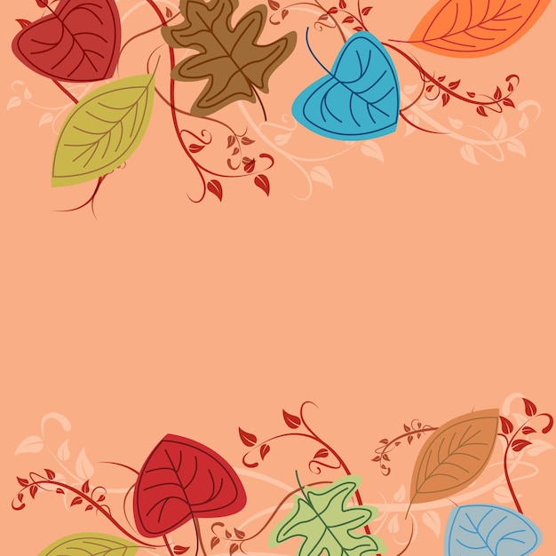 Vector autumn background