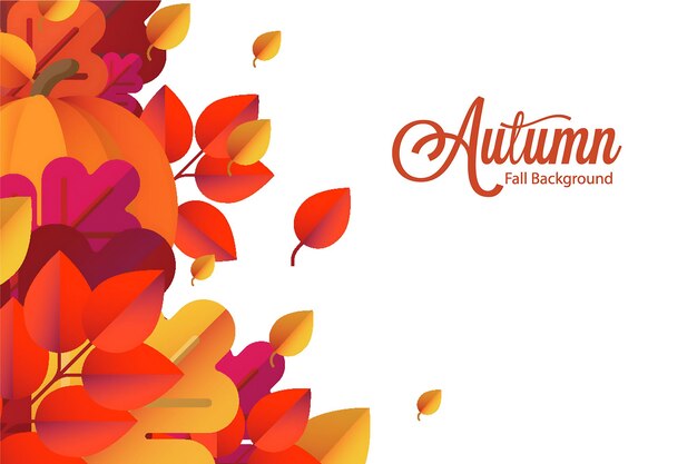 터 가을 배경 (Vector Autumn Background)