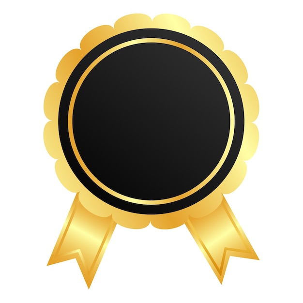Vector award ribbon on white background