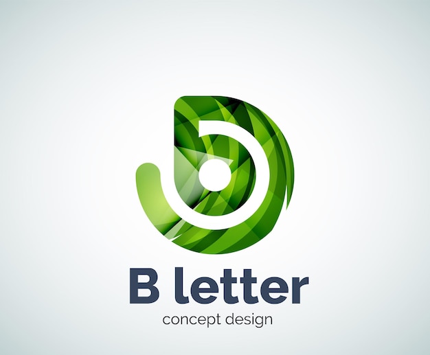 Vector B letter concept logo template