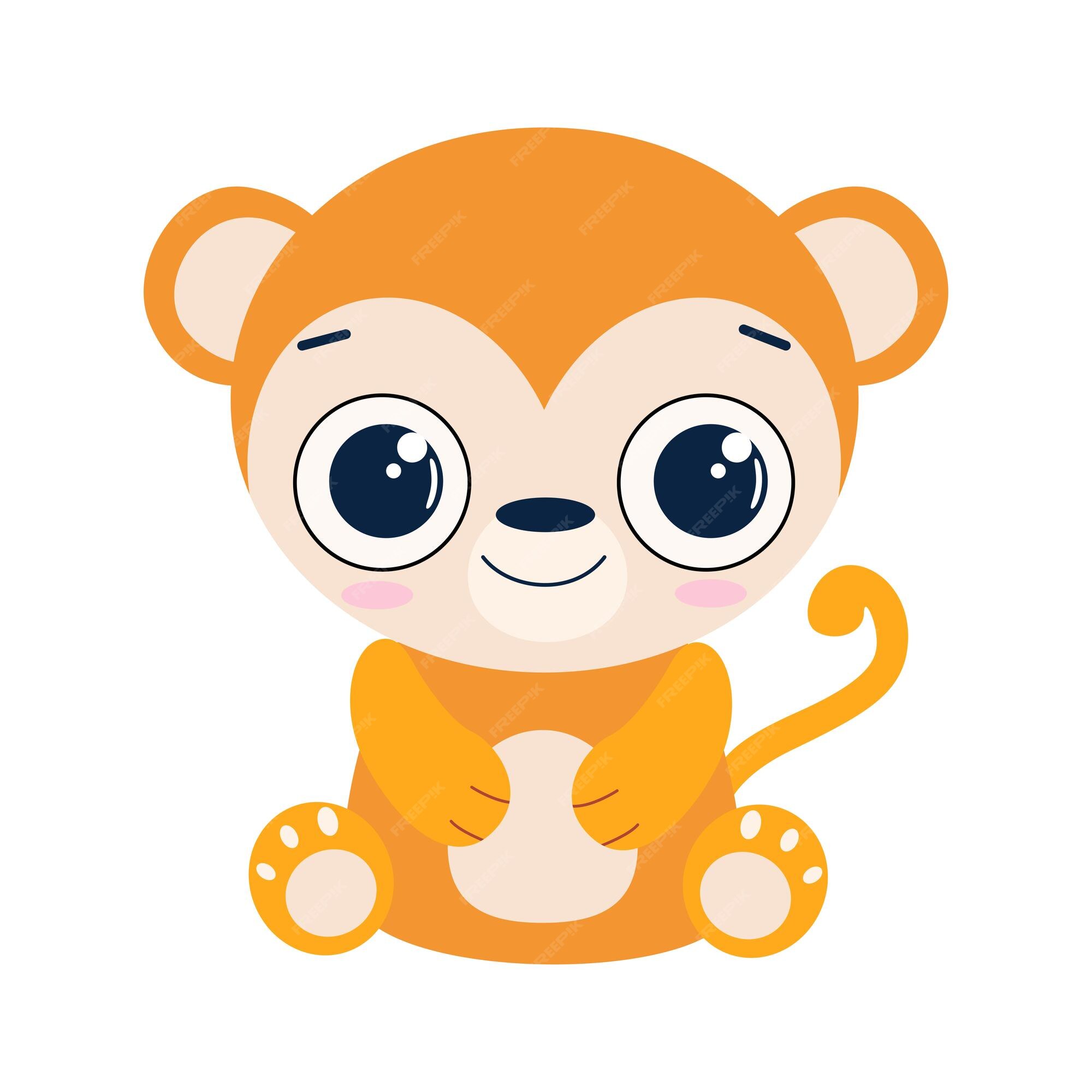 Premium Vector, Baby monkey