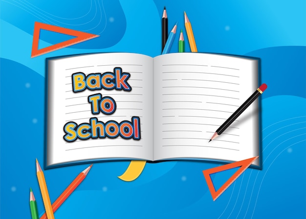 Vector back to school background