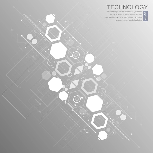 벡터 배경 추상 기술 통신 개념 eps 10