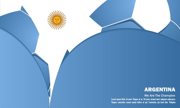 vector background argentina flag vector illustration and text, perfect color combination