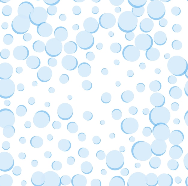 Vector background in blue drops on a white background eps