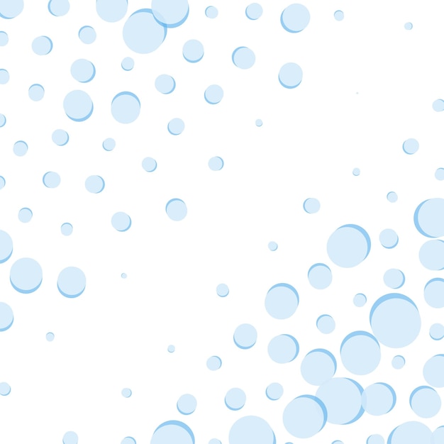 Vector background in blue drops on a white background eps