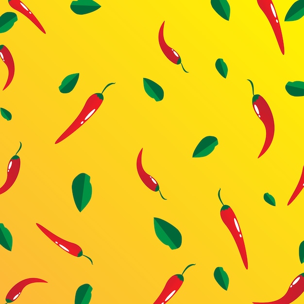 Vector background chili