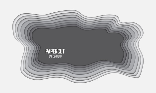 Vector background color paper cut