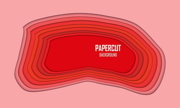 Taglio della carta di colore di sfondo vettoriale