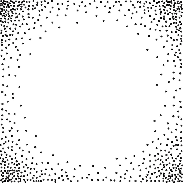 Vector vector background of dots in the corners of the image black digital vignette in cartoon style for comics