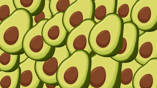 Vector background from avocado. summer background. texture. vector